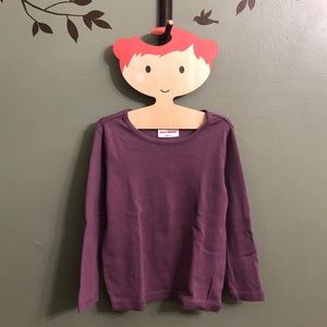 VGUC Hanna Andersson Purple Pima LS Tee, 100 (4)